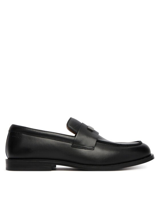 CALVIN KLEIN Обувки Ess Rubber Loafer Hw Plaq Va Lth HM0HM02177 Черен