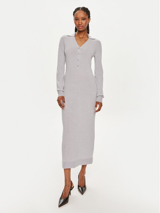 CALVIN KLEIN Плетена рокля K20K207219 Slim Fit