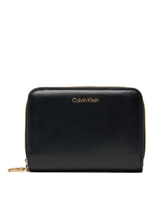 CALVIN KLEIN Портфейл Ck Medium Flap Zip Around LV04F1075G Черен