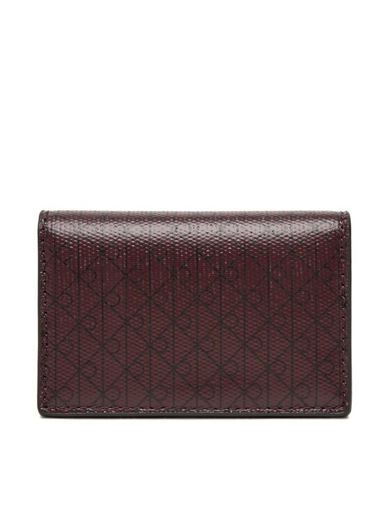 CALVIN KLEIN Портфейл Emblem Aop Accordion Cardcase LV04F1083G Бордо