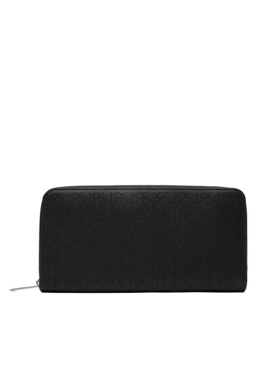 CALVIN KLEIN Портфейл Emblem Aop Perfor Lg Zip Around LV04F1151G Черен