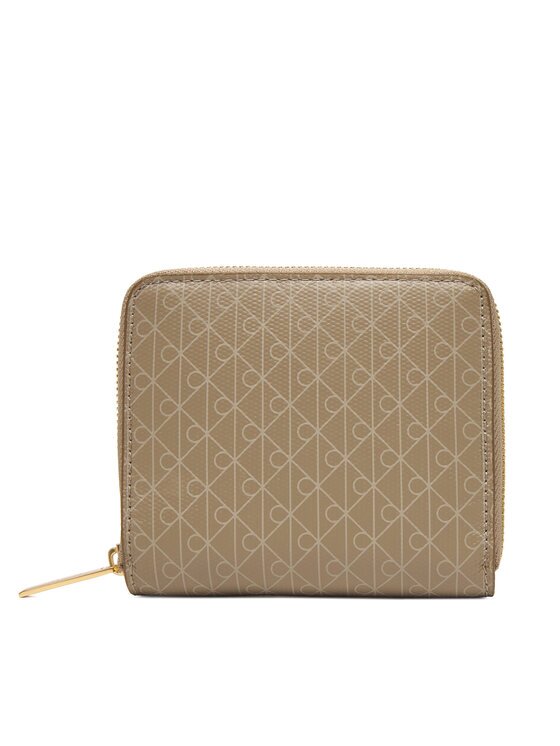 CALVIN KLEIN Портфейл Emblem Aop Square Zip Around LV04F1089G Бежов
