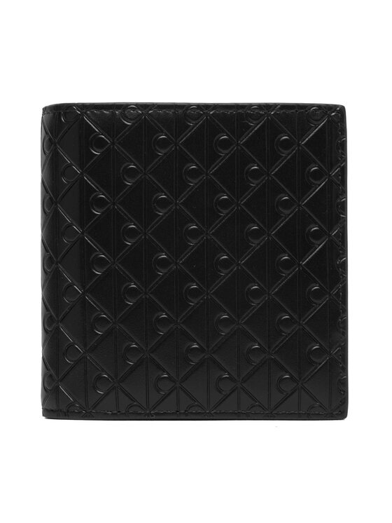 CALVIN KLEIN Портфейл Embossed Emblem Trifold LV04D1145G Черен