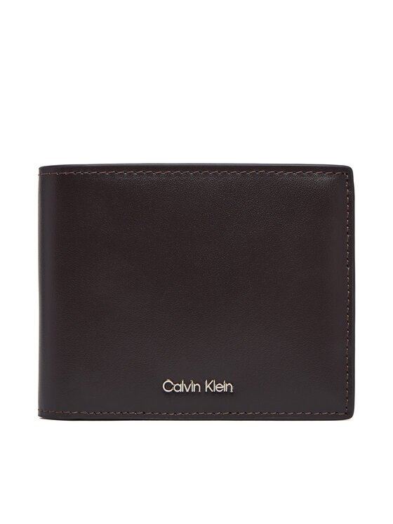 CALVIN KLEIN Портфейл Raised Billfold W/ Coin LV04D1163G Кафяв