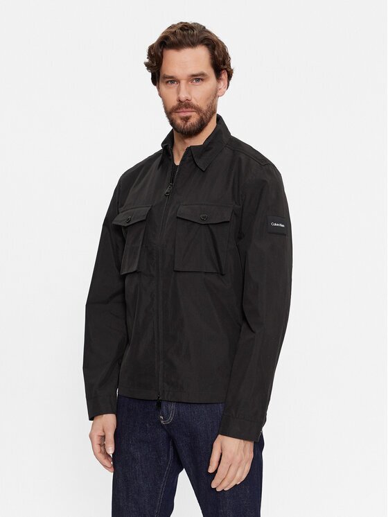 CALVIN KLEIN Преходно яке Recycled Light Shirt Jacket K10K107136 Regular Fit