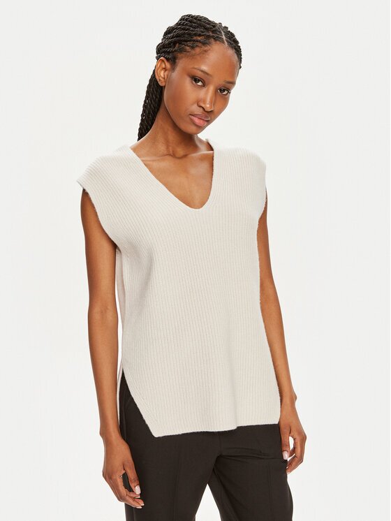 CALVIN KLEIN Пуловер K20K207249 Екрю Regular Fit