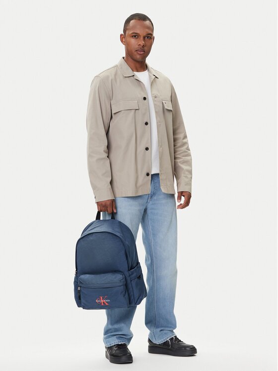 CALVIN KLEIN Раница Bold Round Backpack LV04D3114G Тъмносин