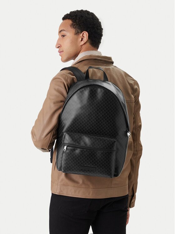 CALVIN KLEIN Раница Emblem Aop Coated Backpack LV04D3313G Черен