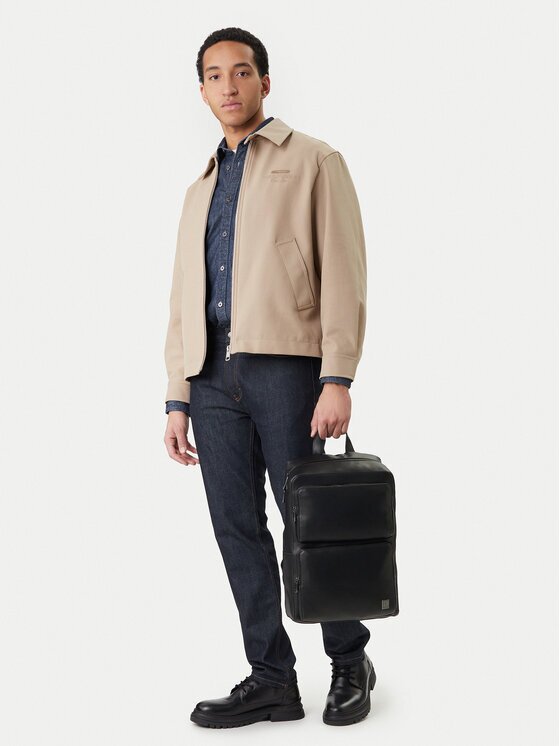 CALVIN KLEIN Раница Emblem Hw Slim Pocket Backpack LV04D3289G Черен
