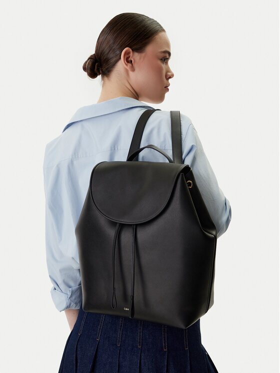 CALVIN KLEIN Раница Foil Logo Large Flap Backpack LV04F3505G Черен