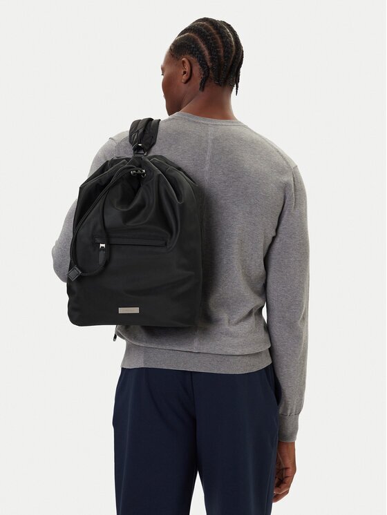 CALVIN KLEIN Раница Sleek Drawstring Sling LV04D3145G Черен