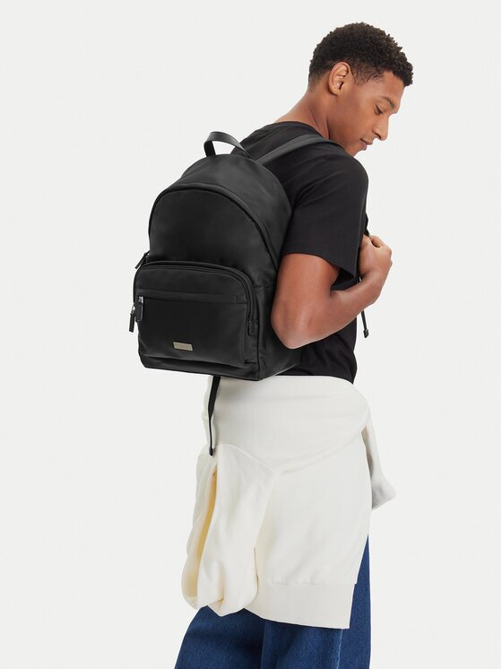 CALVIN KLEIN Раница Sleek Round Backpack LV04D3143G Черен