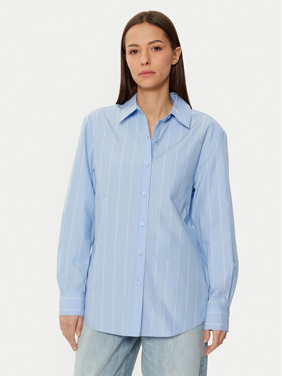 CALVIN KLEIN Риза K20K207670 Светлосиньо Regular Fit