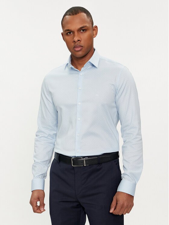 CALVIN KLEIN Риза Micro Dot K10K112884 Slim Fit