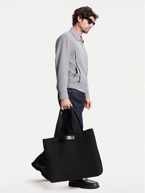 CALVIN KLEIN Сак Ck Ease E/W Tote Knit K50K512892 Черен