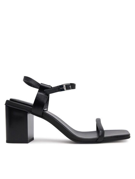 CALVIN KLEIN Сандали Block Heel Sandal 75 Lth HW0HW02650 Черен