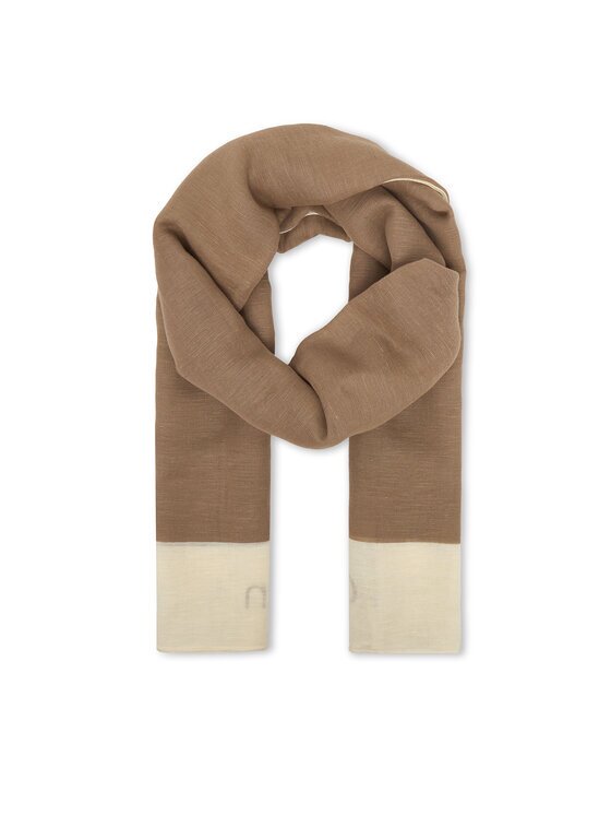 CALVIN KLEIN Шал Linen Blend Emblem Pareo Scarf LV04F9021G Бежов