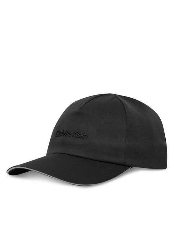 CALVIN KLEIN Шапка с козирка Micro Twill W Silicone Trucker LV04D5079G Черен