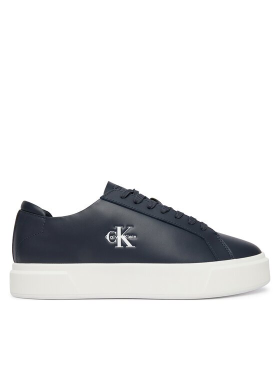 CALVIN KLEIN Сникърси Basket Cupsole Laceup Lth Ml YM0YM01460 Тъмносин
