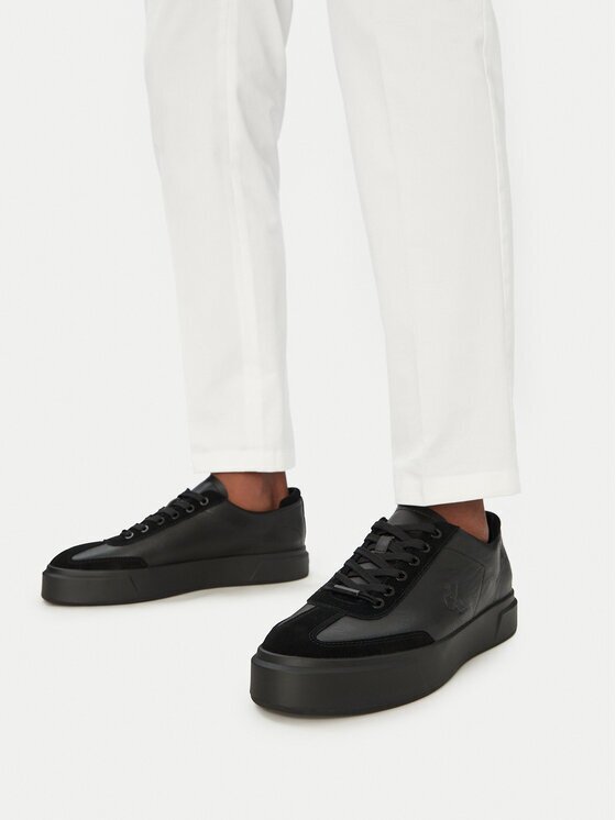 CALVIN KLEIN Сникърси Basket Cupsole Lup Wt Lth HM0HM02133 Черен