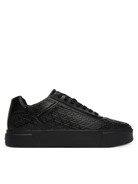 CALVIN KLEIN Сникърси Beasket Cup Oxf Lup Hf Aop Lth HM0HM02132 Черен