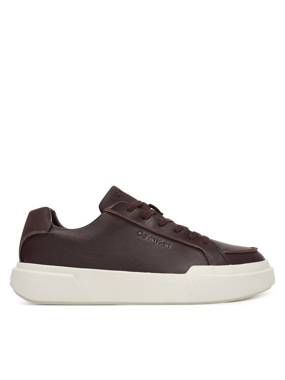 CALVIN KLEIN Сникърси Chunky Cupsole Lace Up Lth Pinch YM0YM01454 Бордо