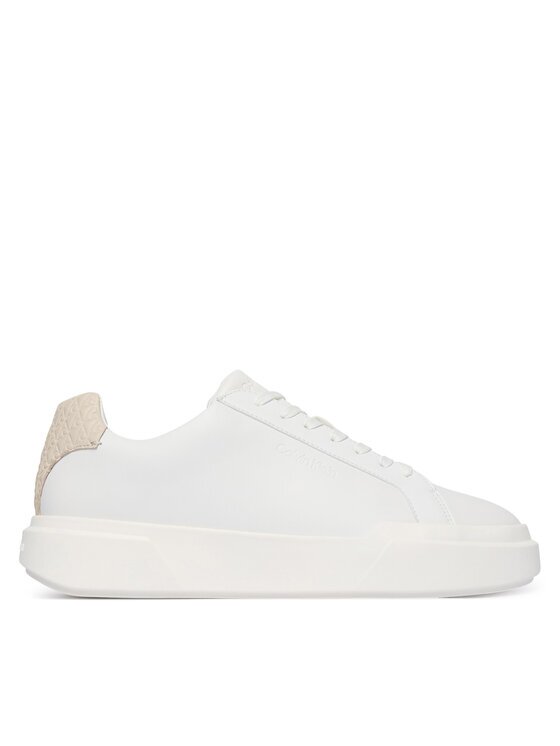 CALVIN KLEIN Сникърси Chunky Cupsole Laceup Lth Bt Aop HM0HM02070 Бял
