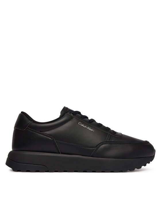 CALVIN KLEIN Сникърси City Runner Laceup Lth HM0HM02146 Черен