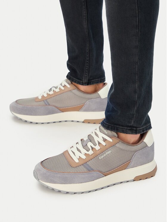 CALVIN KLEIN Сникърси City Runner Laceup Ny-Rec Su HM0HM02215 Сив