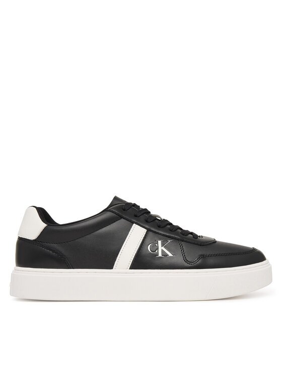 CALVIN KLEIN Сникърси Classic Cups Lace Lth Emb Tongue HM0HM02237 Черен