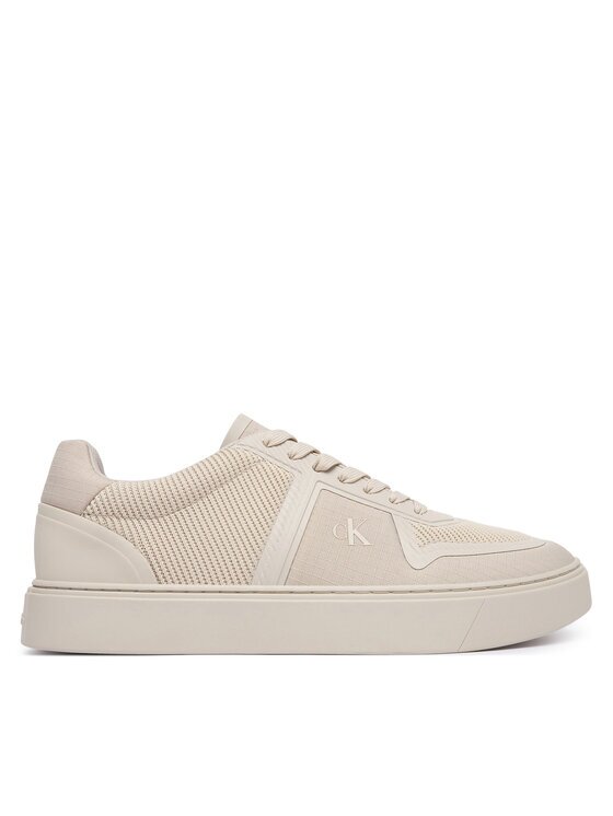 CALVIN KLEIN Сникърси Classic Cups Laceup Knit HM0HM02130 Бежов