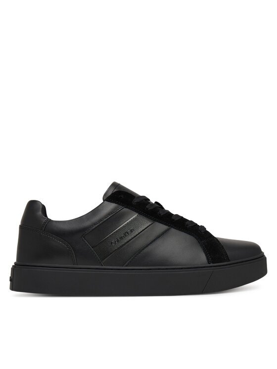CALVIN KLEIN Сникърси Classic Cupsole Laceup Tape Lth2 YM0YM01448 Черен