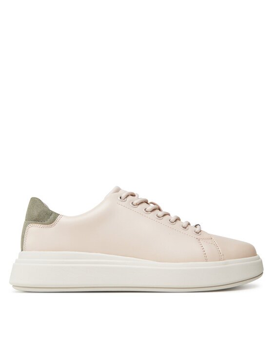 CALVIN KLEIN Сникърси Cupsole Lace Up Lth HW0HW02540 Бежов