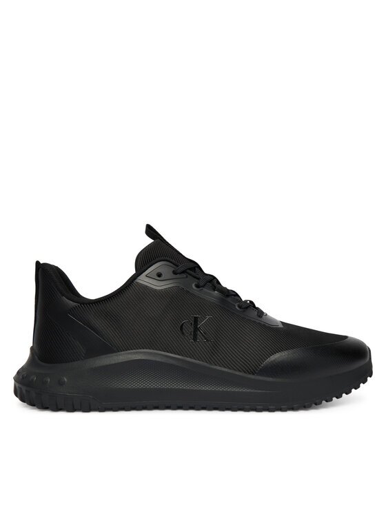 CALVIN KLEIN Сникърси Eva Runner Lace Up Mat Mix YM0YM01442 Черен
