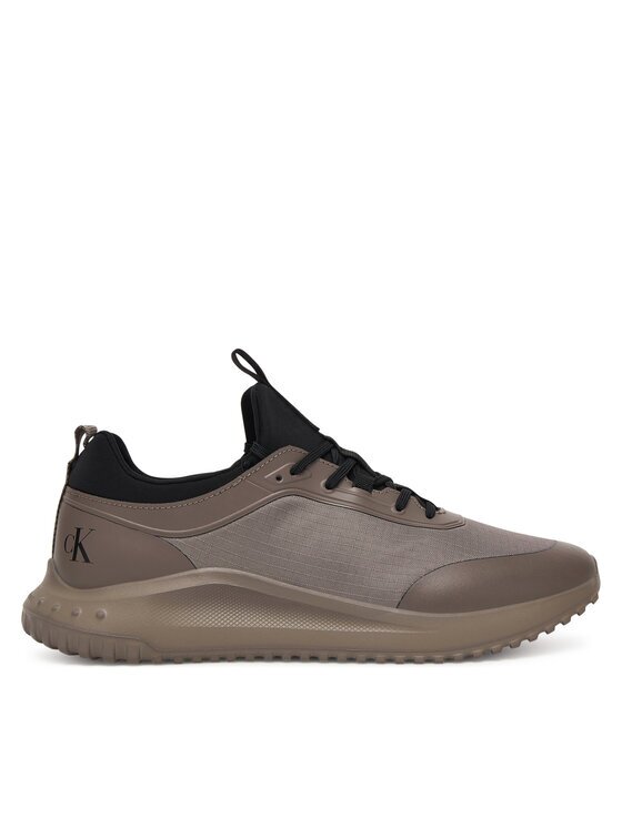 CALVIN KLEIN Сникърси Eva Runner Laceup Sock Mat Mix YM0YM01443 Кафяв