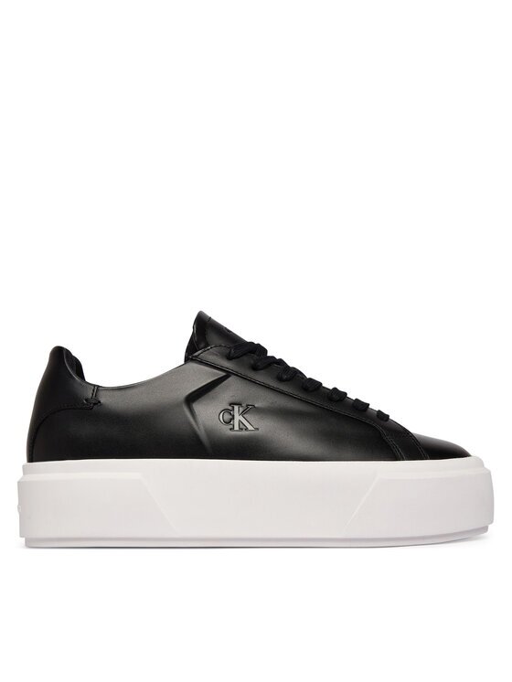 CALVIN KLEIN Сникърси Flatform Lace Up Lth YW0YW01928 Черен