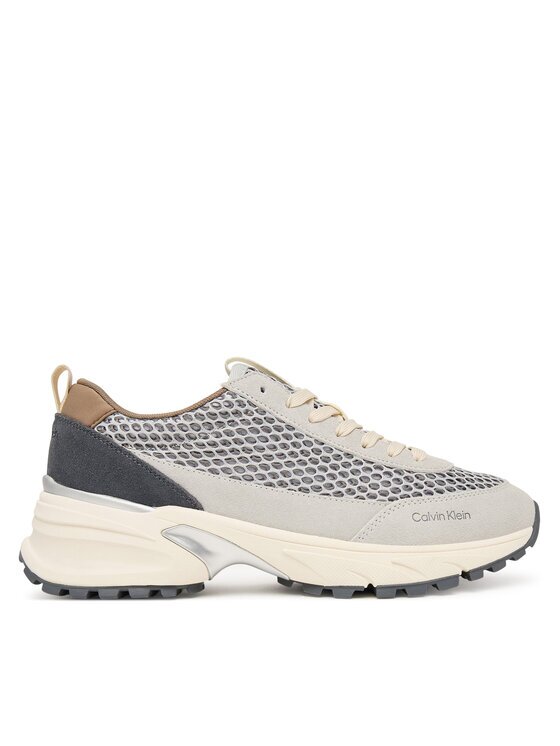 CALVIN KLEIN Сникърси Hike Runner Lace Up Techmix YW0YW02030 Бежов