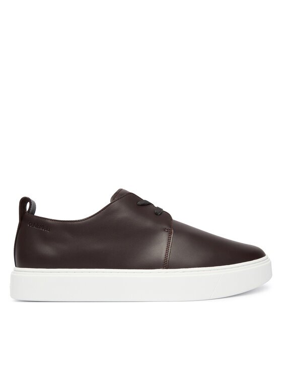 CALVIN KLEIN Сникърси Hybrid Clean Cup Derby Lth HM0HM02011 Тъмнокафяв