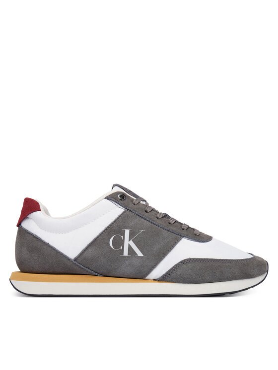 CALVIN KLEIN Сникърси Retro Runner Band Lth-Su HM0HM02212 Сив