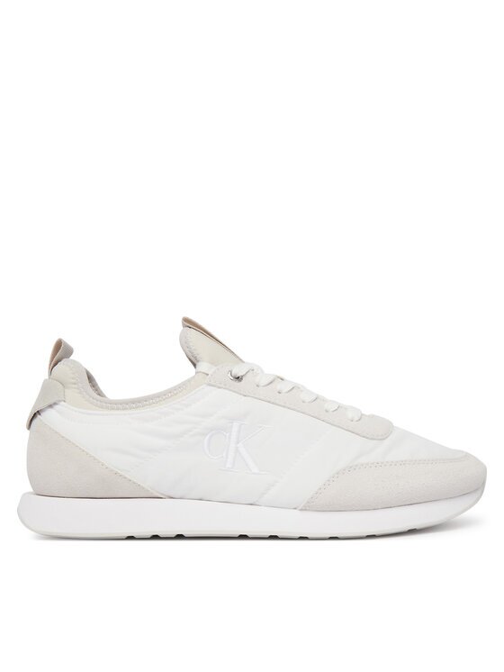CALVIN KLEIN Сникърси Retro Runner Sock Laceup Mix YM0YM01414 Бял