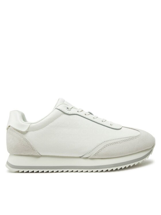 CALVIN KLEIN Сникърси Runner Lace Up - Mono Mix HW0HW02294 Бял