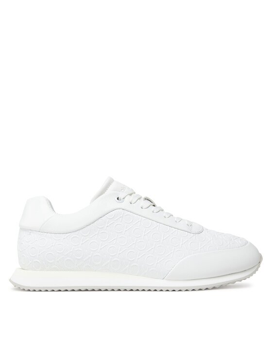 CALVIN KLEIN Сникърси Runner Lace Up Mono Pu HW0HW02574 Бял