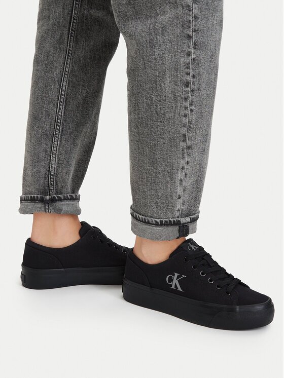 CALVIN KLEIN Сникърси Vulc Flatform Low Canvas Mg YW0YW01763