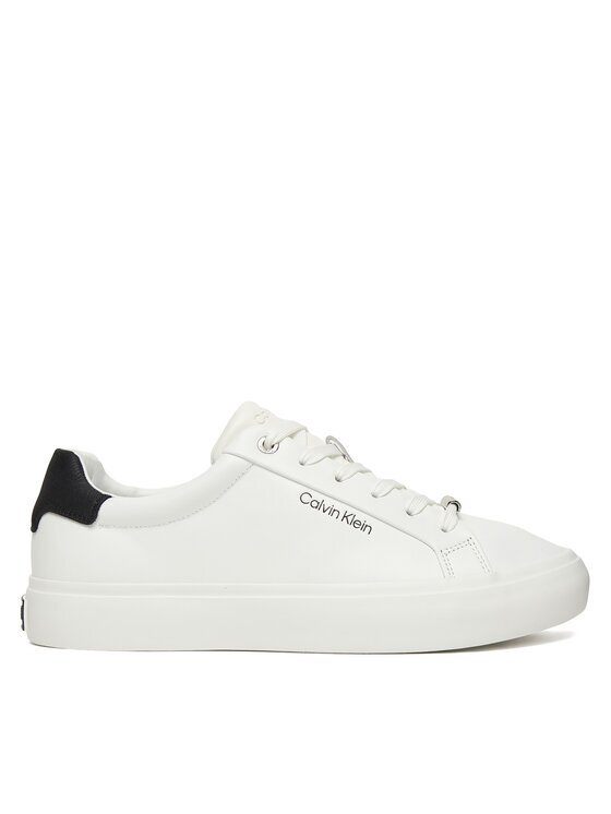 CALVIN KLEIN Сникърси Vulc Lace Up Lth/Moire Bt HW0HW02747 Бял