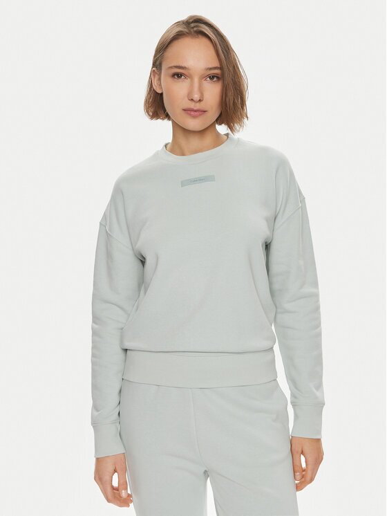 CALVIN KLEIN Суитшърт Micro Logo K20K206630 Екрю Regular Fit
