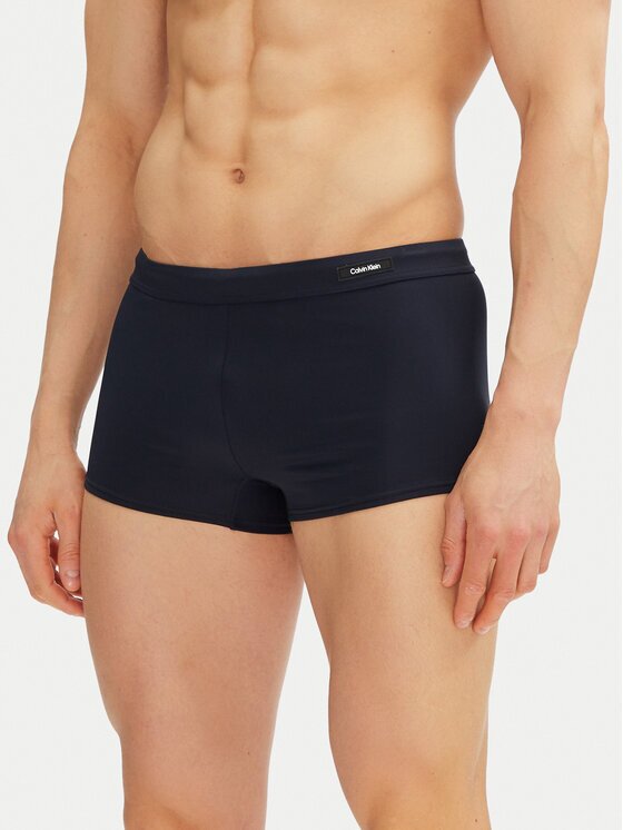 Calvin Klein Swimwear Бански KM0KM01114 Тъмносин