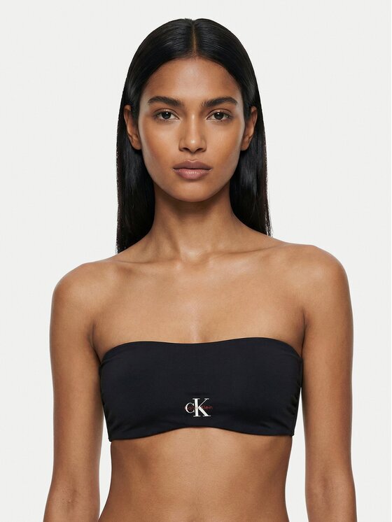 Calvin Klein Swimwear Горнище на бански LV00Q61101 Черен