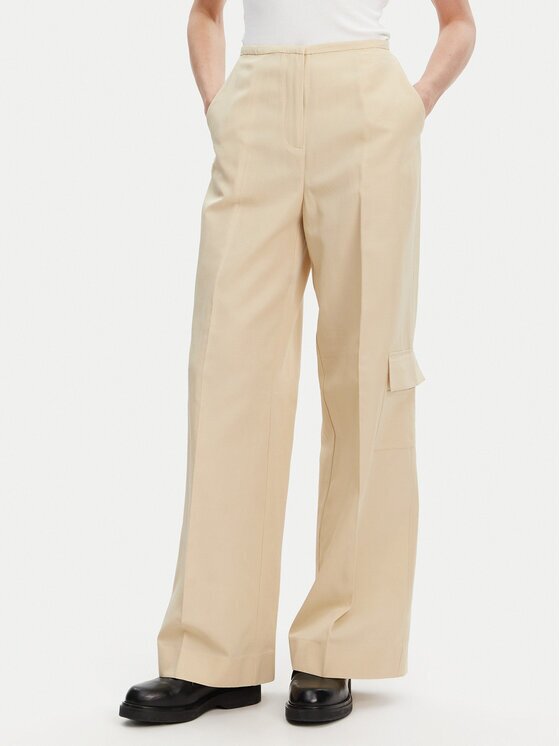CALVIN KLEIN Текстилни панталони K20K208168 Wide Leg
