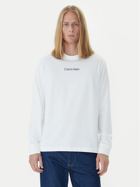 CALVIN KLEIN Тениска с дълъг ръкав Standard Logo LV04LD232G Relaxed Fit