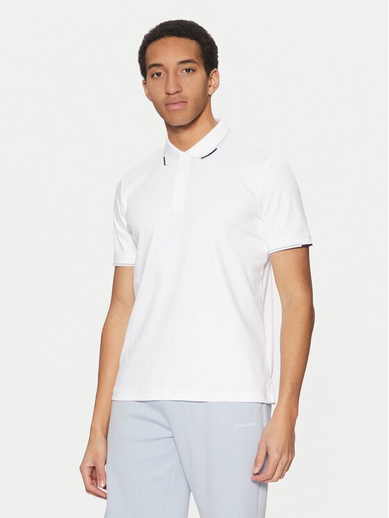 CALVIN KLEIN Тениска с яка и копчета K10K114130 Regular Fit